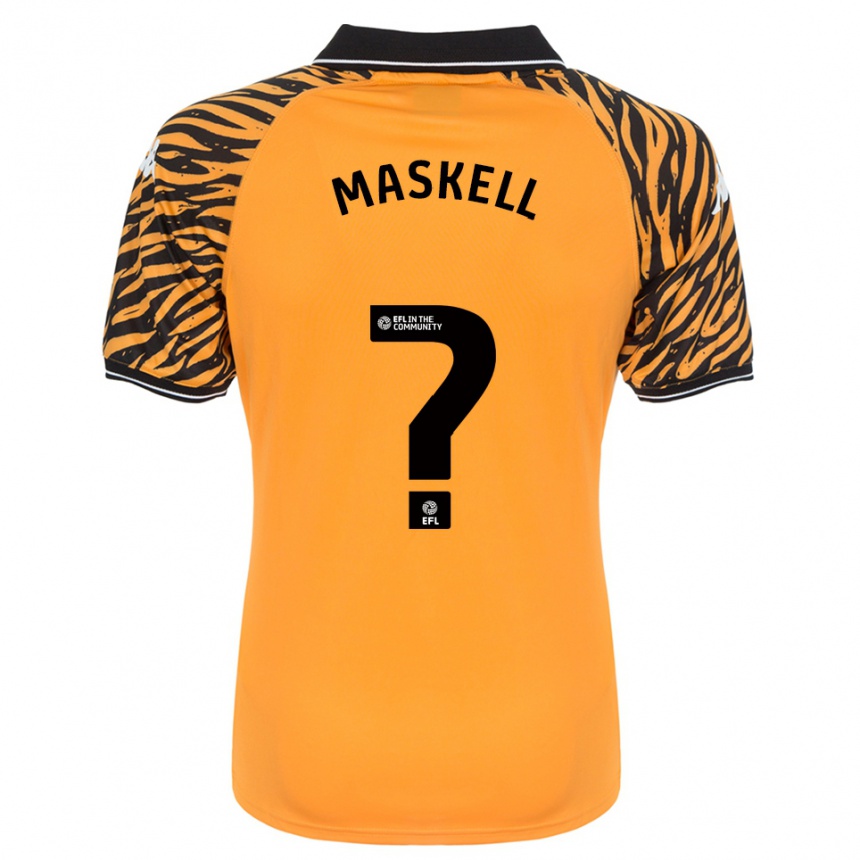 נשים כדורגל Alfie Maskell #0 כתום שחור ג'רזי ביתית 2025/26