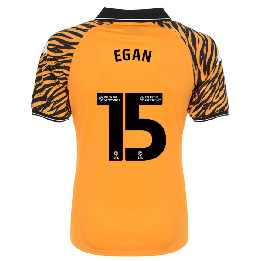 נשים כדורגל ג'ון איגן #15 כתום שחור ג'רזי ביתית 2025/26