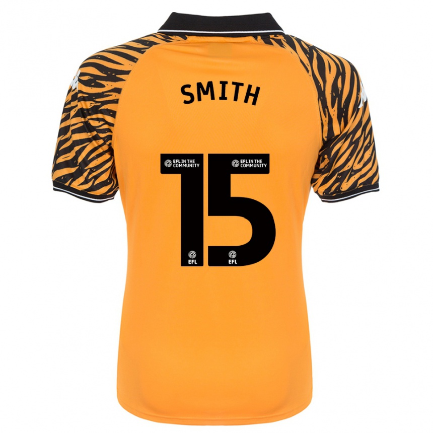 נשים כדורגל Suey Smith #15 כתום שחור ג'רזי ביתית 2025/26