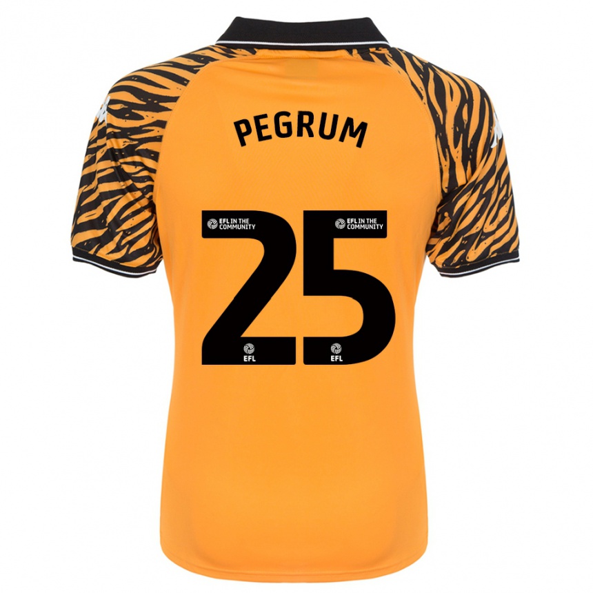 נשים כדורגל Florence Pegrum #25 כתום שחור ג'רזי ביתית 2025/26