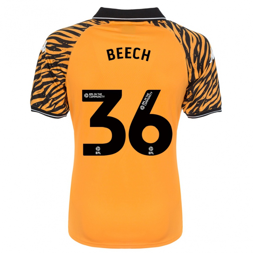 נשים כדורגל Amy Beech #36 כתום שחור ג'רזי ביתית 2025/26