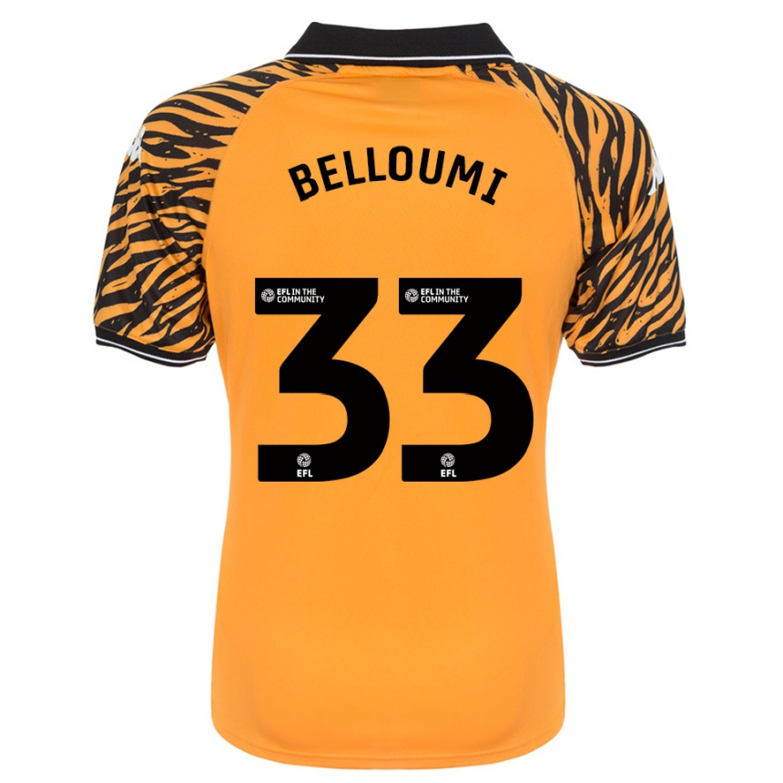 נשים כדורגל מוחמד בלומי #33 כתום שחור ג'רזי ביתית 2025/26