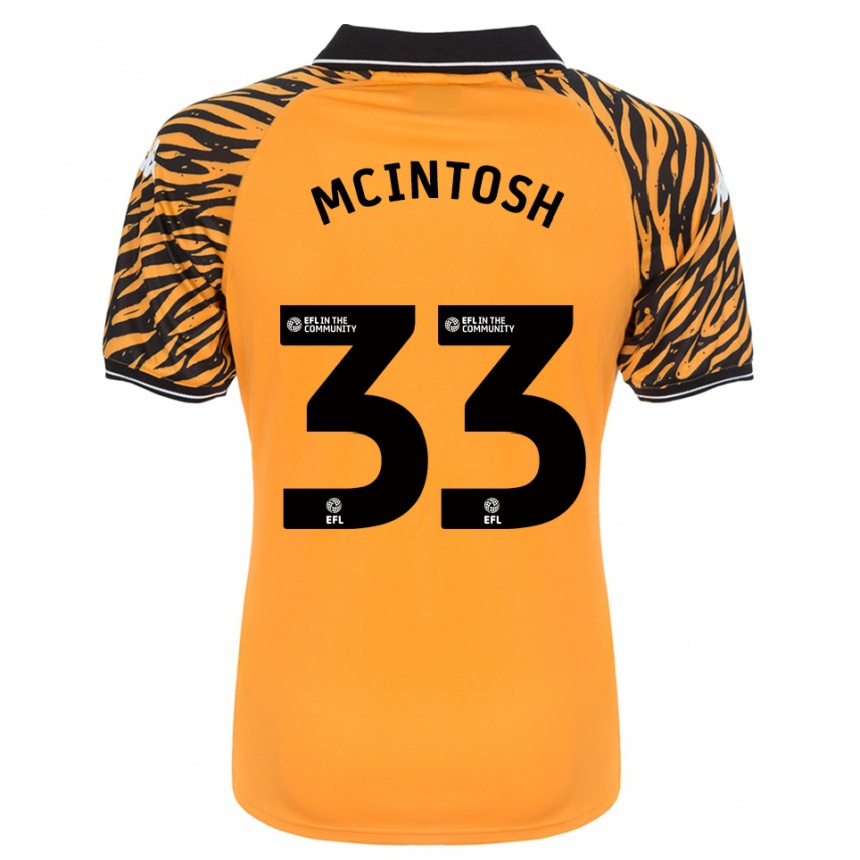 נשים כדורגל Lucy Mcintosh #33 כתום שחור ג'רזי ביתית 2025/26