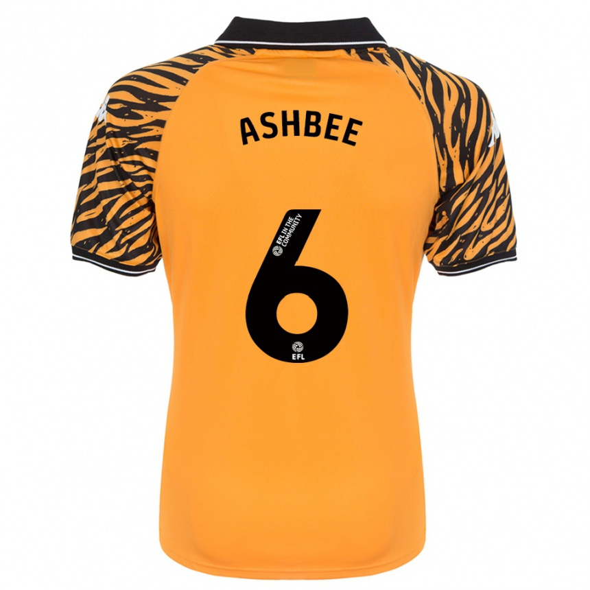 נשים כדורגל סטן אשבי #6 כתום שחור ג'רזי ביתית 2025/26 נשים כדורגל סטן אשבי #6 כתום שחור ג'רזי ביתית 2025/26