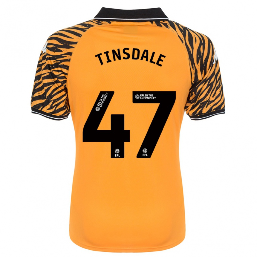 נשים כדורגל ניית׳ן טינסדייל #47 כתום שחור ג'רזי ביתית 2025/26