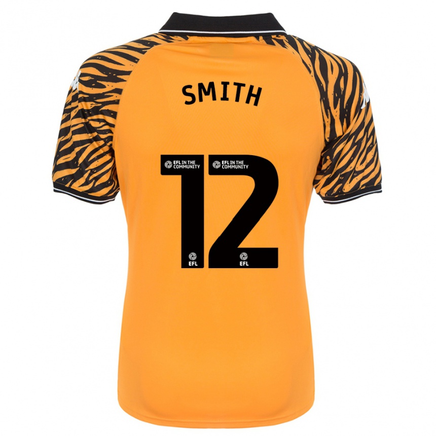 נשים כדורגל Emily Smith #12 כתום שחור ג'רזי ביתית 2025/26