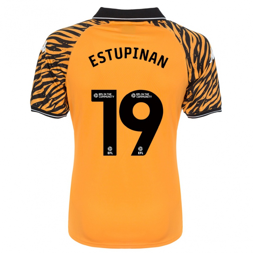 נשים כדורגל אוסקר אסטופיניאן #19 כתום שחור ג'רזי ביתית 2025/26