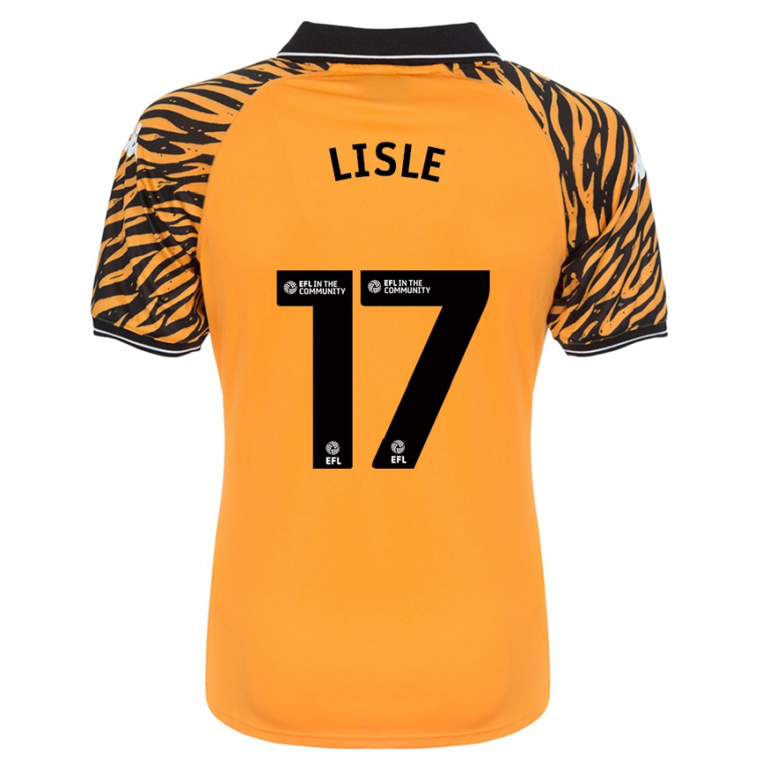 נשים כדורגל Mary Lisle #17 כתום שחור ג'רזי ביתית 2025/26