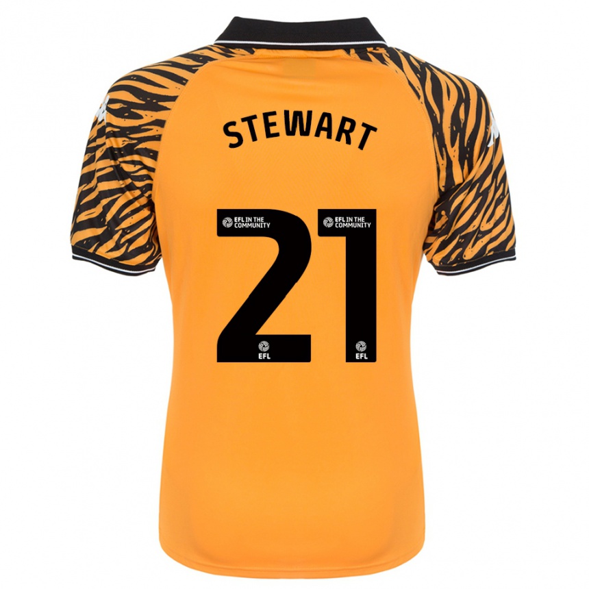 נשים כדורגל Alice Stewart #21 כתום שחור ג'רזי ביתית 2025/26