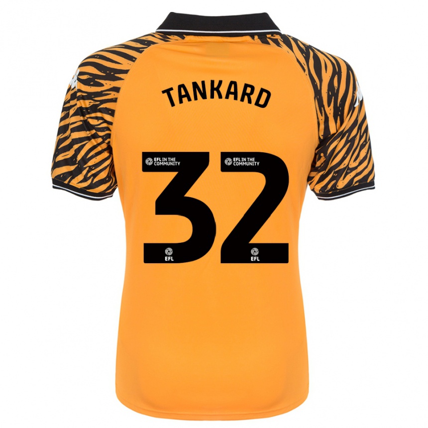 נשים כדורגל Lily Tankard #32 כתום שחור ג'רזי ביתית 2025/26