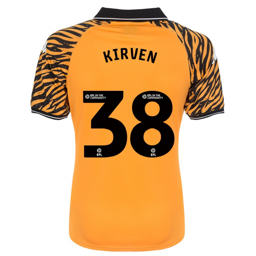 נשים כדורגל Tess Kirven #38 כתום שחור ג'רזי ביתית 2025/26