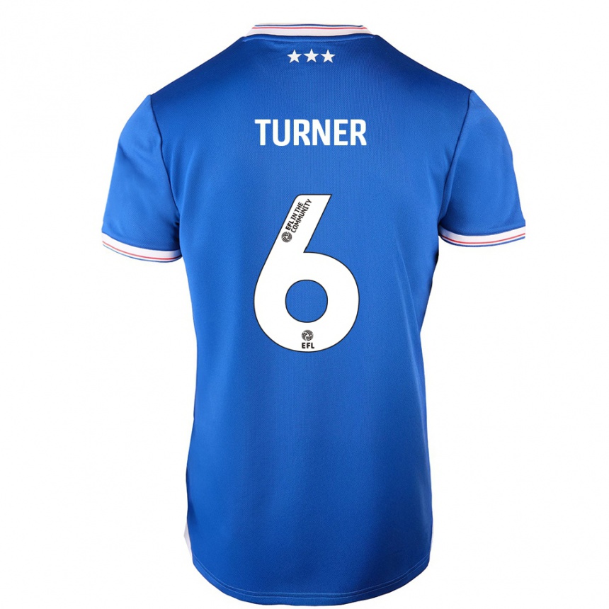 נשים כדורגל סטיבן טרנר #6 כחול לבן ג'רזי ביתית 2025/26 נשים כדורגל סטיבן טרנר #6 כחול לבן ג'רזי ביתית 2025/26