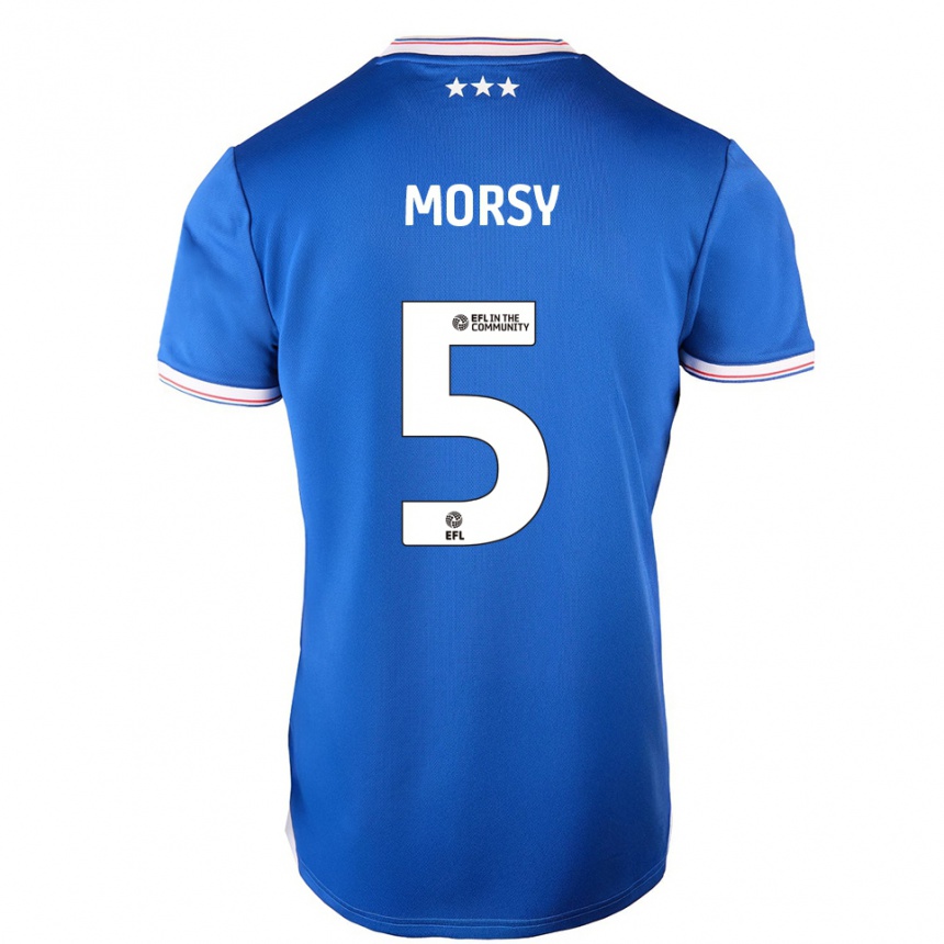 נשים כדורגל סאם מורסי #5 כחול לבן ג'רזי ביתית 2025/26