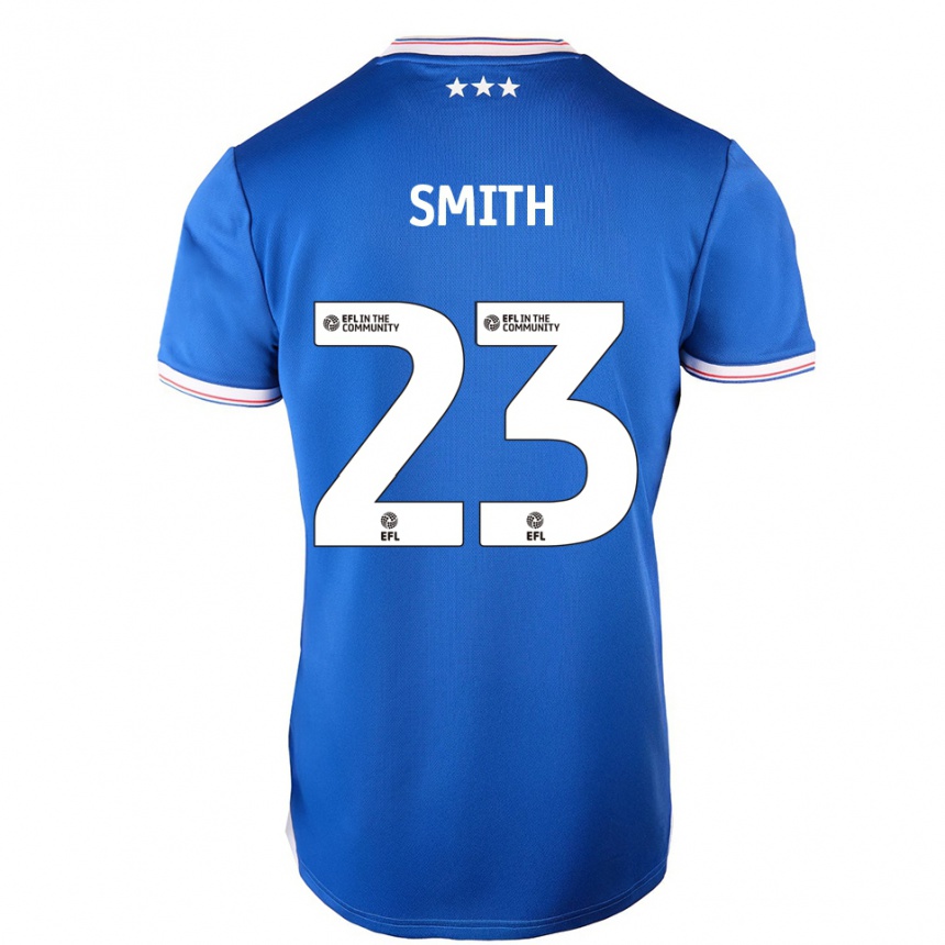 נשים כדורגל Abbi Smith #23 כחול לבן ג'רזי ביתית 2025/26