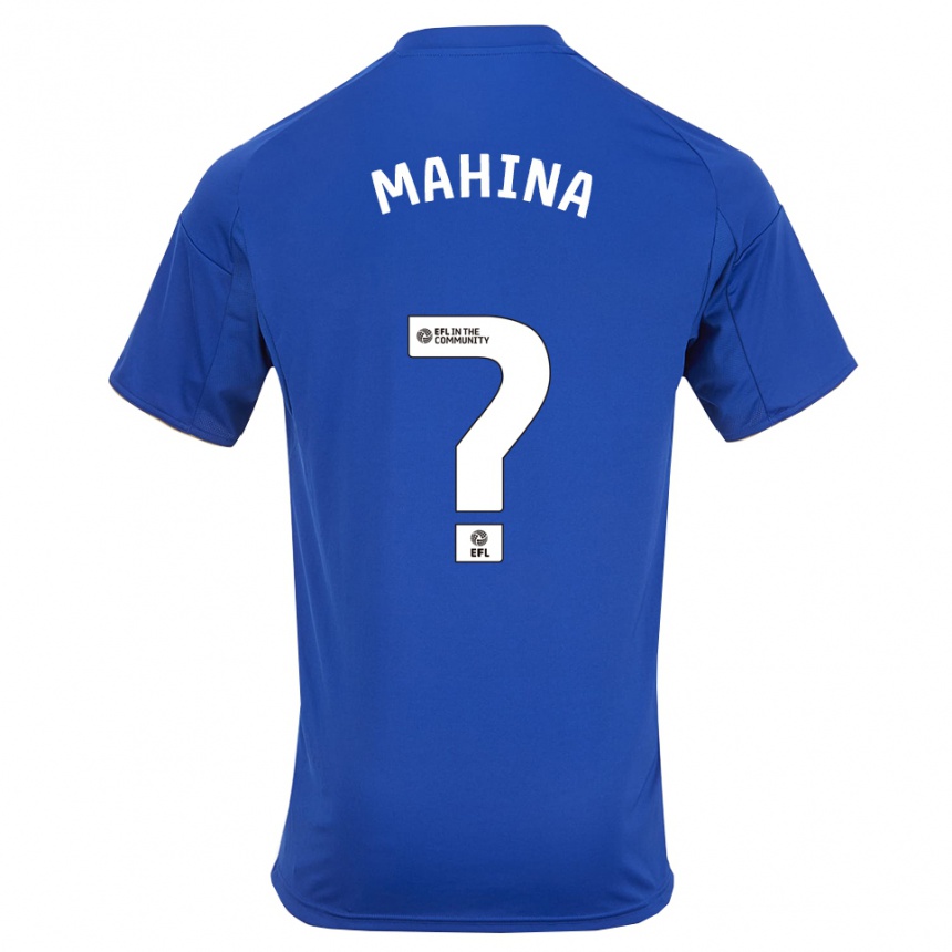 נשים כדורגל Nazars Mahina #0 כחול זהב ג'רזי ביתית 2025/26