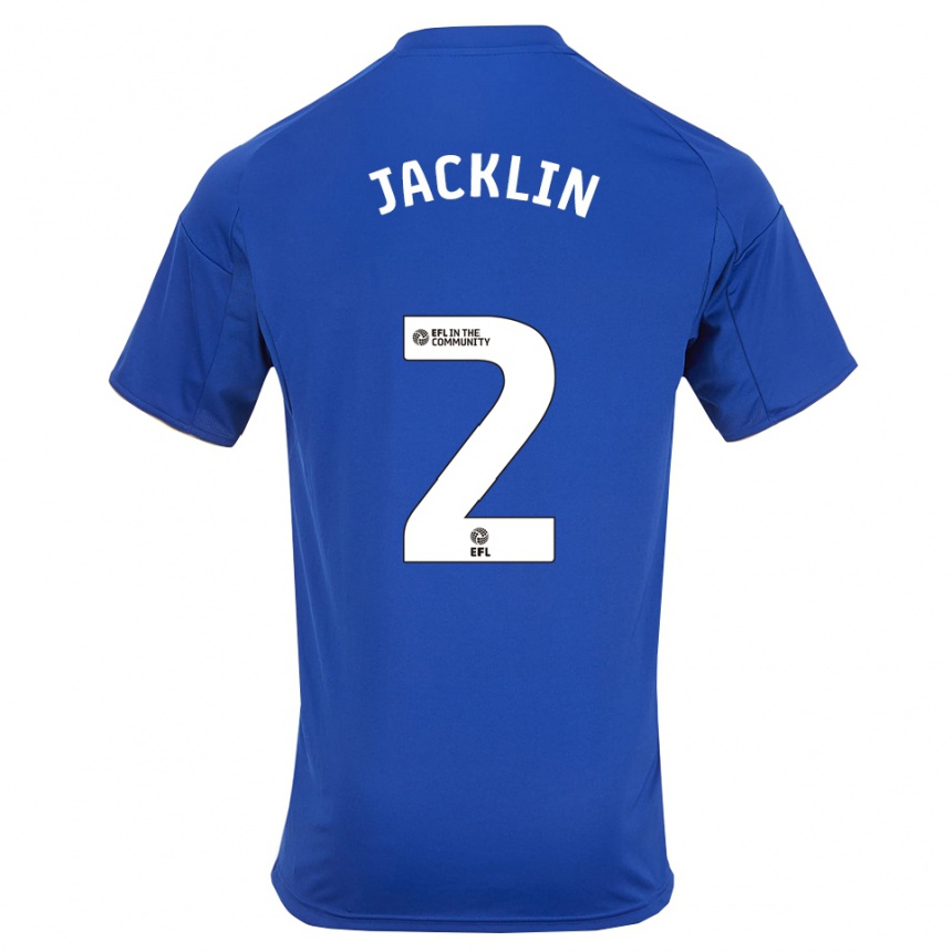 נשים כדורגל Harry Jacklin #2 כחול זהב ג'רזי ביתית 2025/26