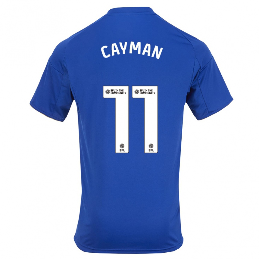 נשים כדורגל ג'ניס קיימן #11 כחול זהב ג'רזי ביתית 2025/26