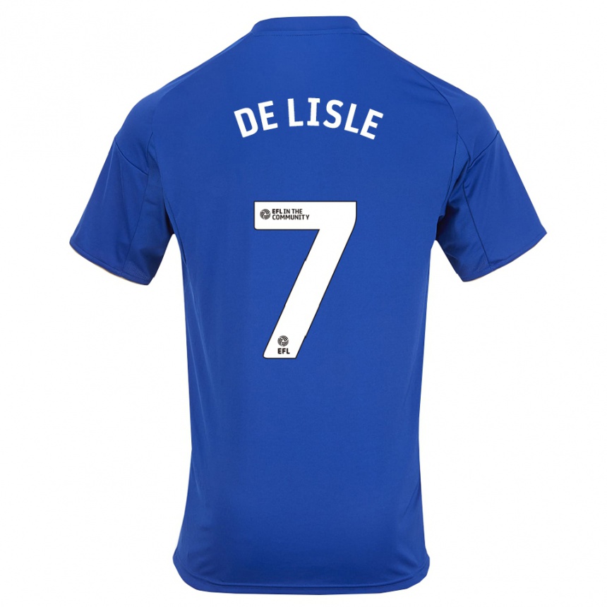 נשים כדורגל Hugo De Lisle #7 כחול זהב ג'רזי ביתית 2025/26