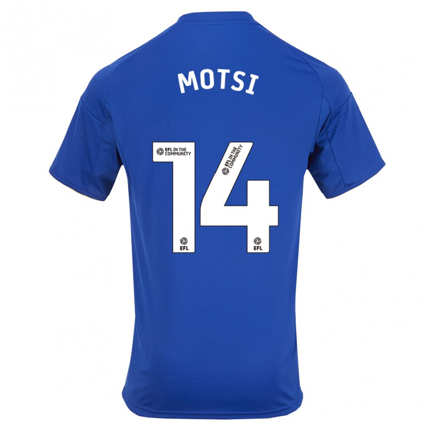 נשים כדורגל Darren Motsi #14 כחול זהב ג'רזי ביתית 2025/26