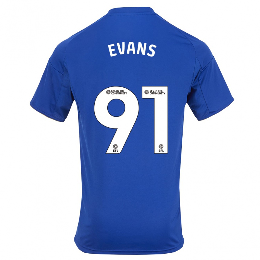 נשים כדורגל ג'ייק אוונס #91 כחול זהב ג'רזי ביתית 2025/26 נשים כדורגל ג'ייק אוונס #91 כחול זהב ג'רזי ביתית 2025/26