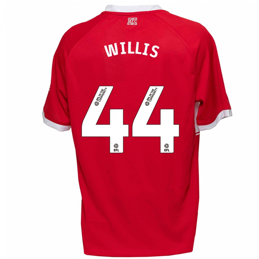 נשים כדורגל פארל ג׳רמיה קירן וויליס #44 אדום לבן ג'רזי ביתית 2025/26