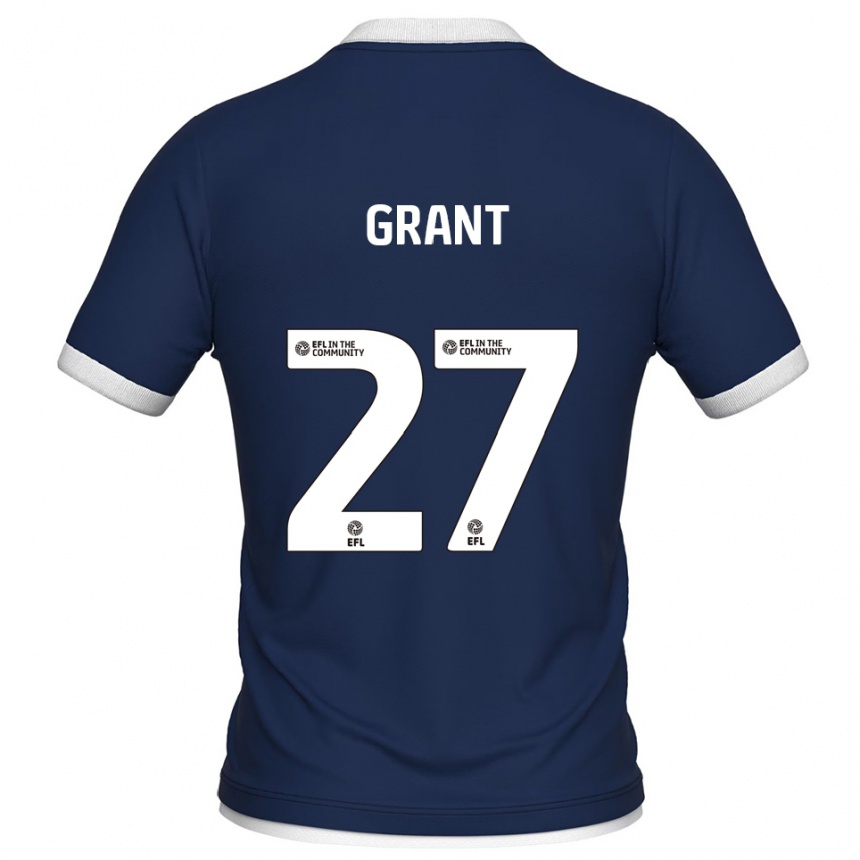 נשים כדורגל קאמארל גראנט #27 כחול נייבי לבן ג'רזי ביתית 2025/26