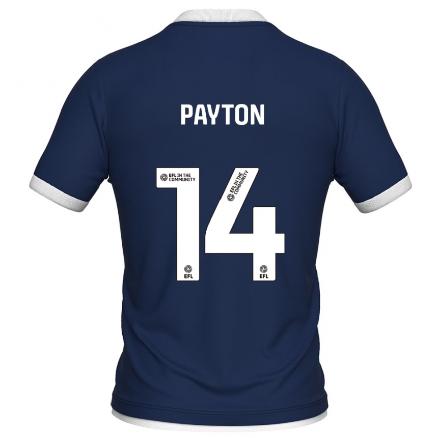 נשים כדורגל Edward Payton #14 כחול נייבי לבן ג'רזי ביתית 2025/26