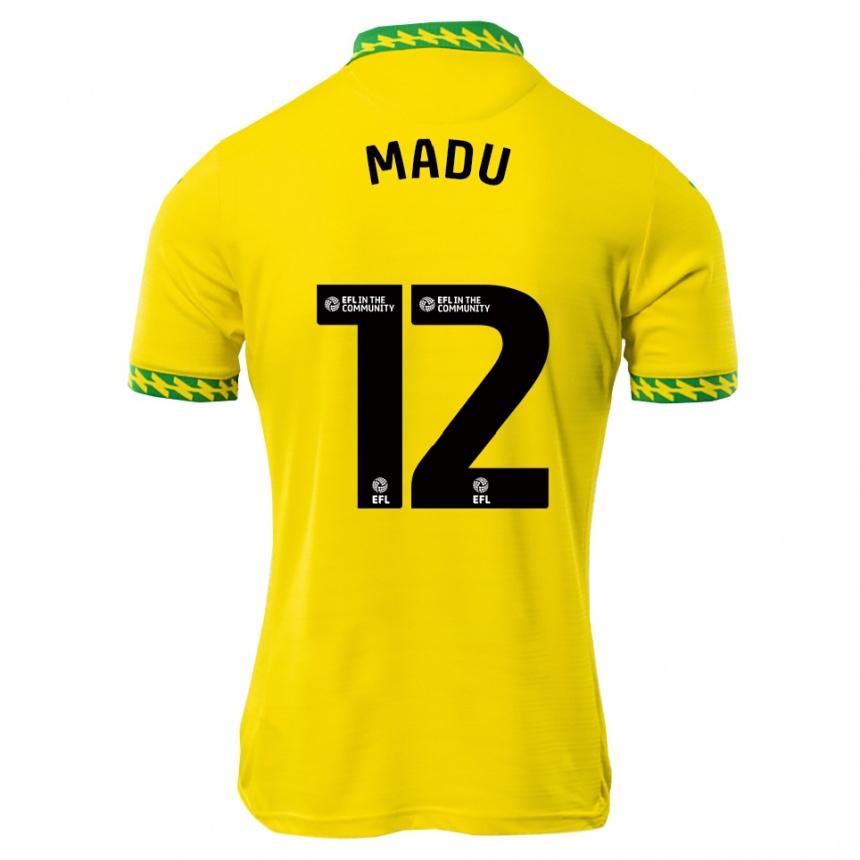 נשים כדורגל Victor Madu #12 לבן ירוק ג'רזי ביתית 2025/26