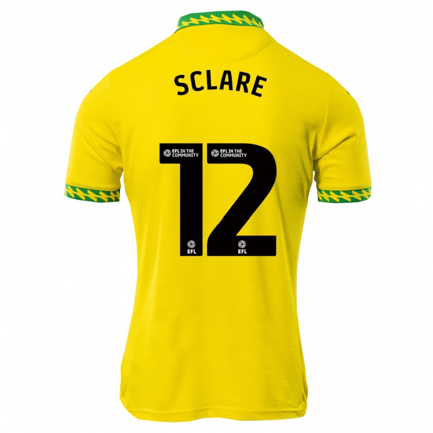 נשים כדורגל Zach Sclare #12 לבן ירוק ג'רזי ביתית 2025/26