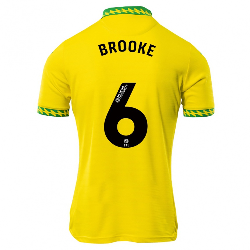 נשים כדורגל הארי ברוק #6 לבן ירוק ג'רזי ביתית 2025/26