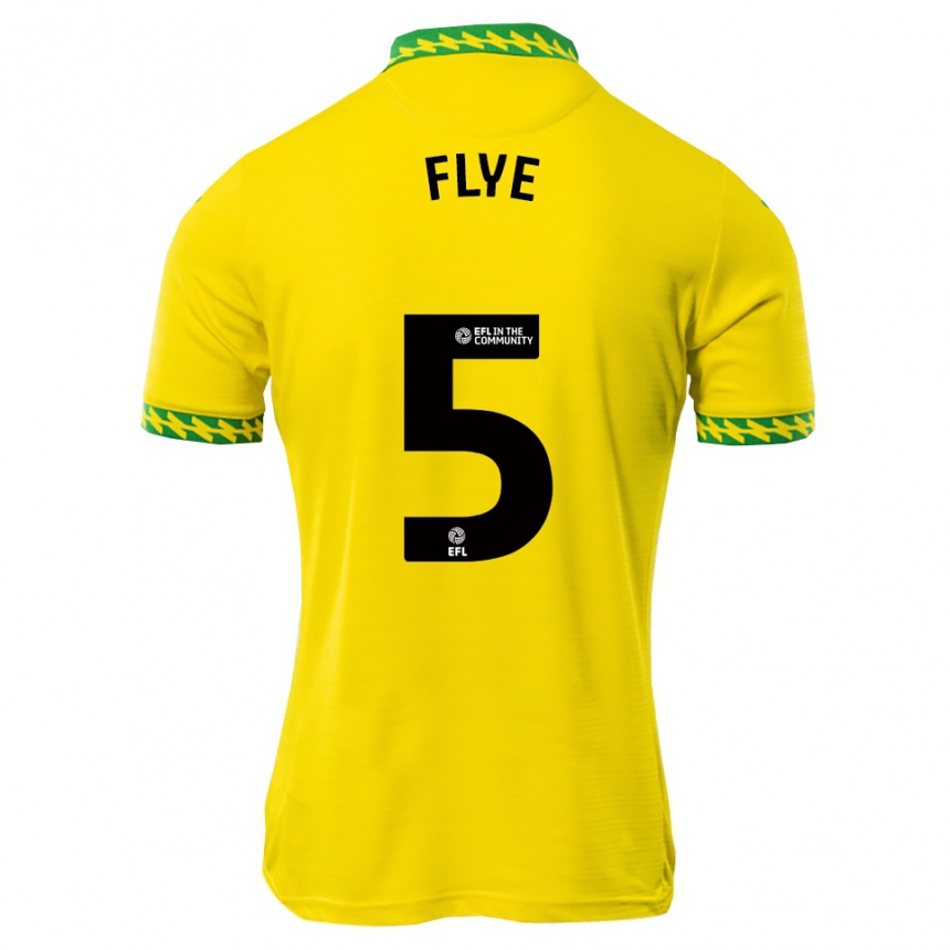 נשים כדורגל Ceri Flye #5 לבן ירוק ג'רזי ביתית 2025/26