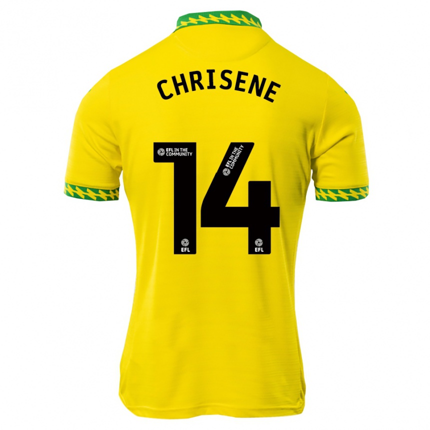 נשים כדורגל בן כריסין #14 לבן ירוק ג'רזי ביתית 2025/26