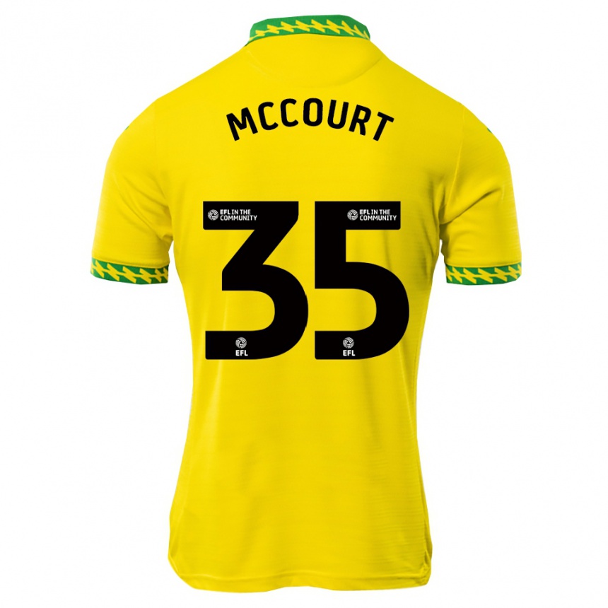 נשים כדורגל גלן מק'קורט #35 לבן ירוק ג'רזי ביתית 2025/26