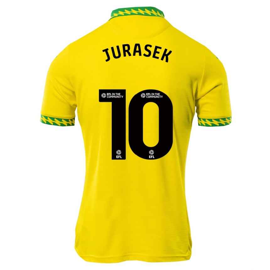 נשים כדורגל מאטיי יוראסק #10 לבן ירוק ג'רזי ביתית 2025/26