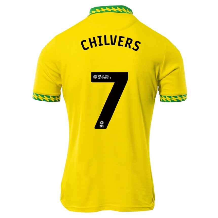 נשים כדורגל טובי צ׳ילברס #7 לבן ירוק ג'רזי ביתית 2025/26