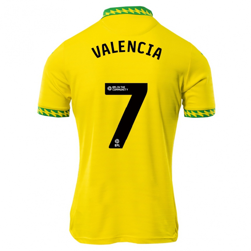 נשים כדורגל Hugo Valencia #7 לבן ירוק ג'רזי ביתית 2025/26
