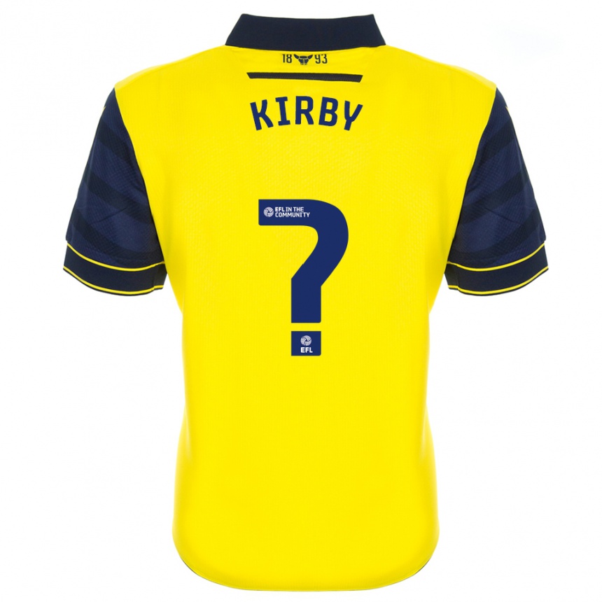 נשים כדורגל Ellie Kirby #0 צהוב כחול נייבי ג'רזי ביתית 2025/26