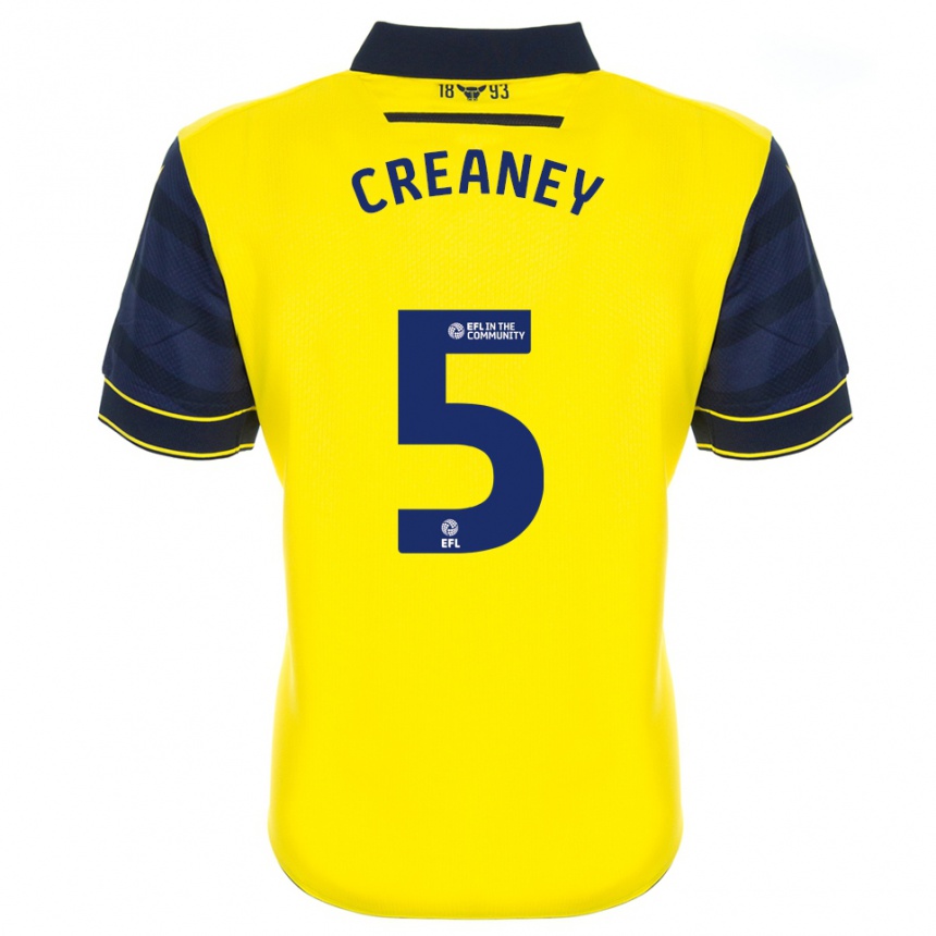 נשים כדורגל Zoe Creaney #5 צהוב כחול נייבי ג'רזי ביתית 2025/26