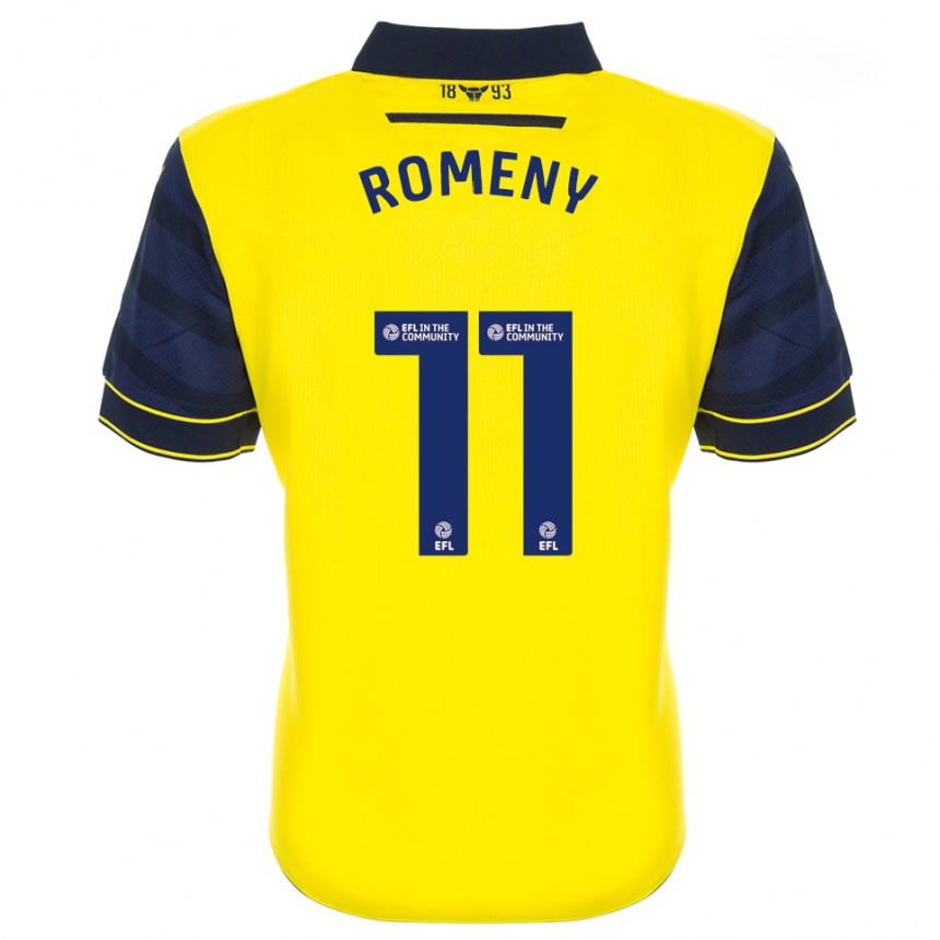 נשים כדורגל Ole Romeny #11 צהוב כחול נייבי ג'רזי ביתית 2025/26