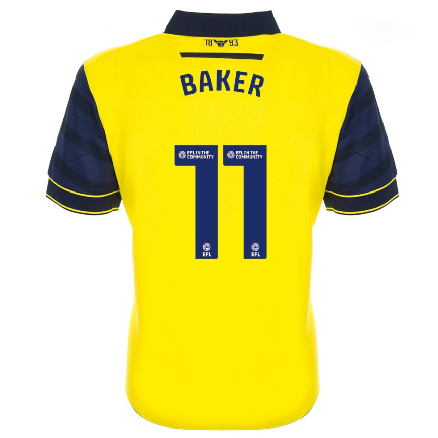 נשים כדורגל Sophie Baker #11 צהוב כחול נייבי ג'רזי ביתית 2025/26