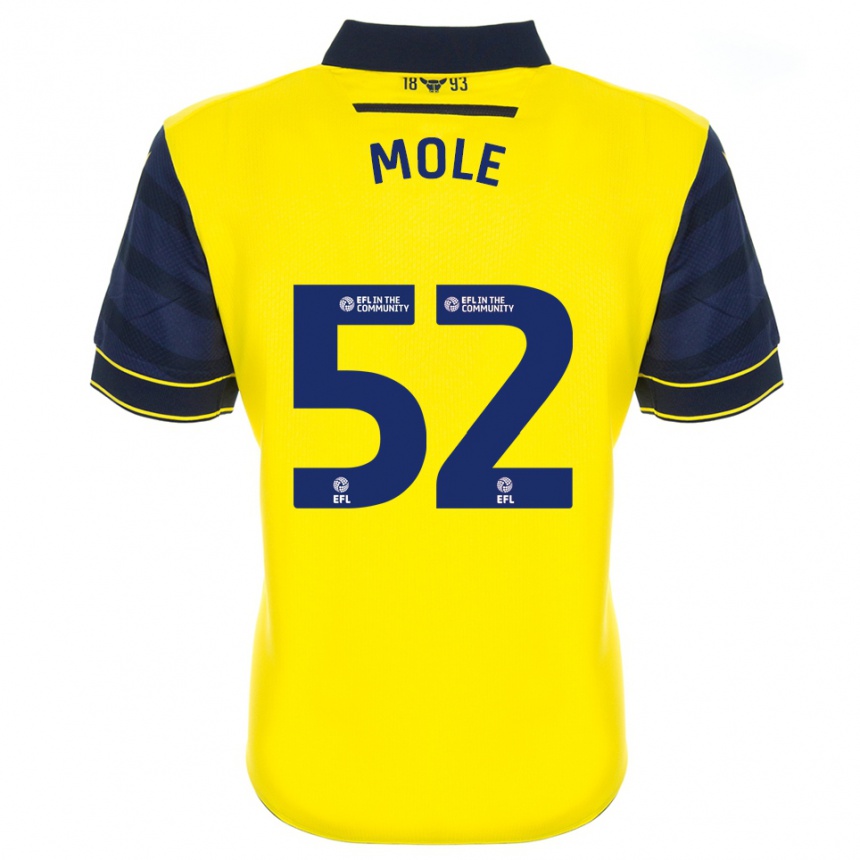 נשים כדורגל Harrison Mole #52 צהוב כחול נייבי ג'רזי ביתית 2025/26