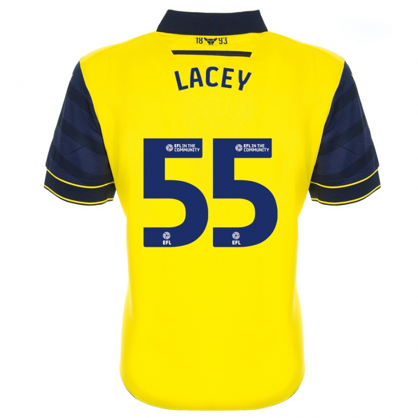 נשים כדורגל Aaron Lacey #55 צהוב כחול נייבי ג'רזי ביתית 2025/26