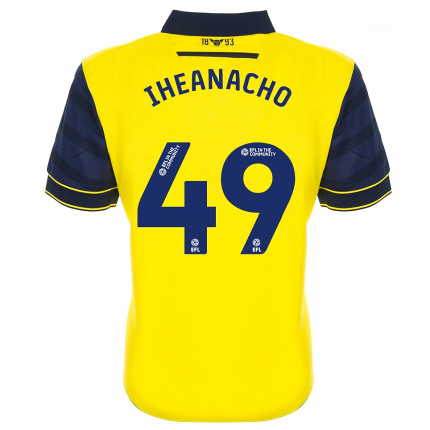 נשים כדורגל Josh Iheanacho #49 צהוב כחול נייבי ג'רזי ביתית 2025/26