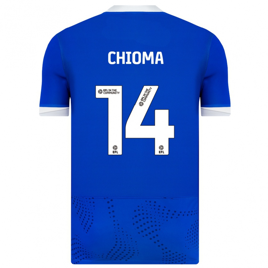 נשים כדורגל Nathaniel Chioma #14 כחול לבן ג'רזי ביתית 2025/26