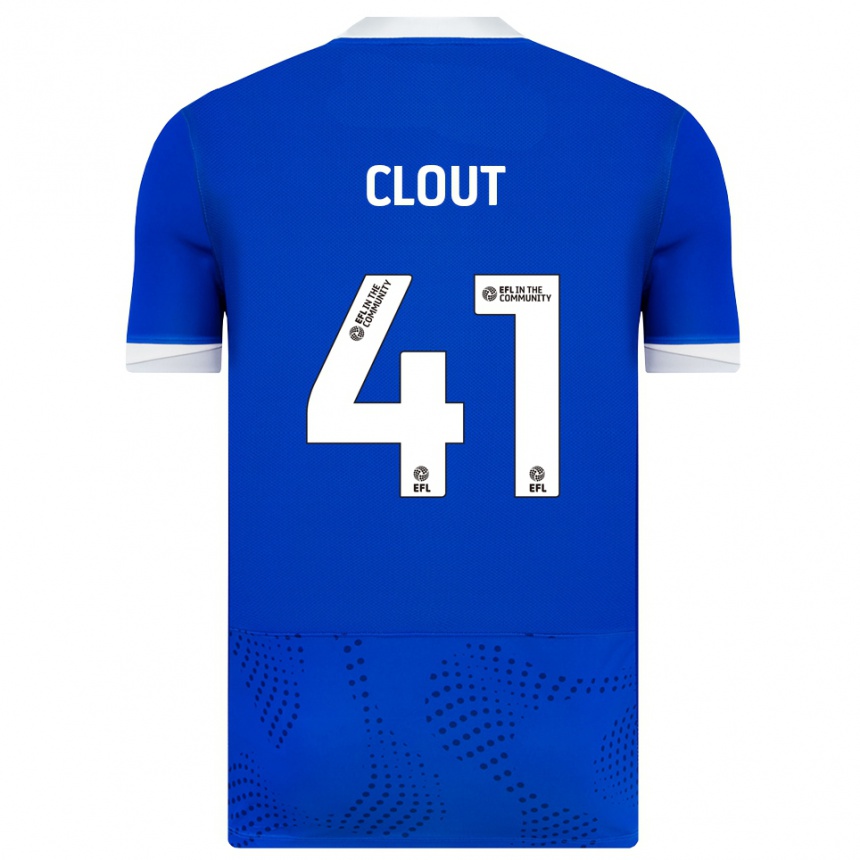 נשים כדורגל Harry Clout #41 כחול לבן ג'רזי ביתית 2025/26