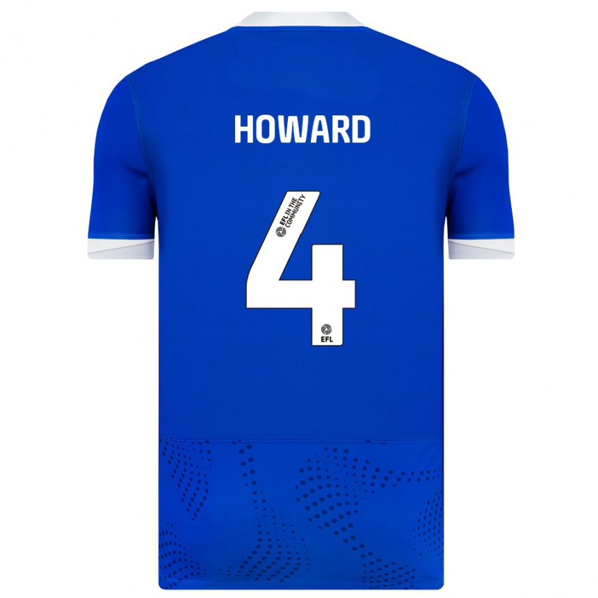 נשים כדורגל Cody Howard #4 כחול לבן ג'רזי ביתית 2025/26