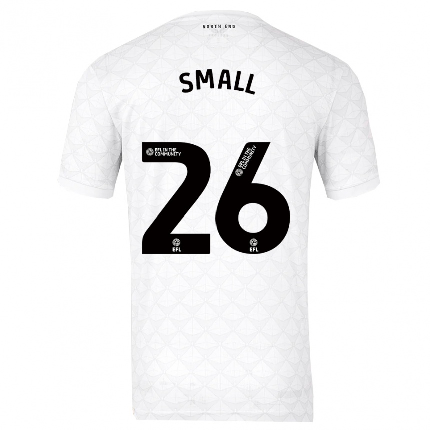 נשים כדורגל תיירי סמול #26 לבן אדום ג'רזי ביתית 2025/26