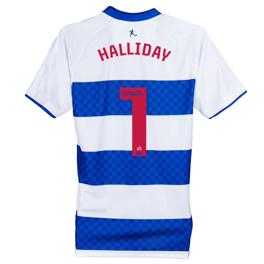 נשים כדורגל ג׳ואל הולידיי #1 כחול לבן ג'רזי ביתית 2025/26