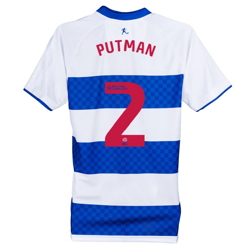 נשים כדורגל Jaiden Putman #2 כחול לבן ג'רזי ביתית 2025/26