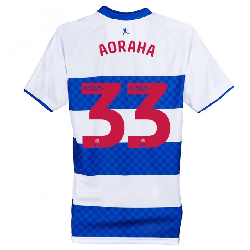 נשים כדורגל אלכסנדר אוראהא #33 כחול לבן ג'רזי ביתית 2025/26